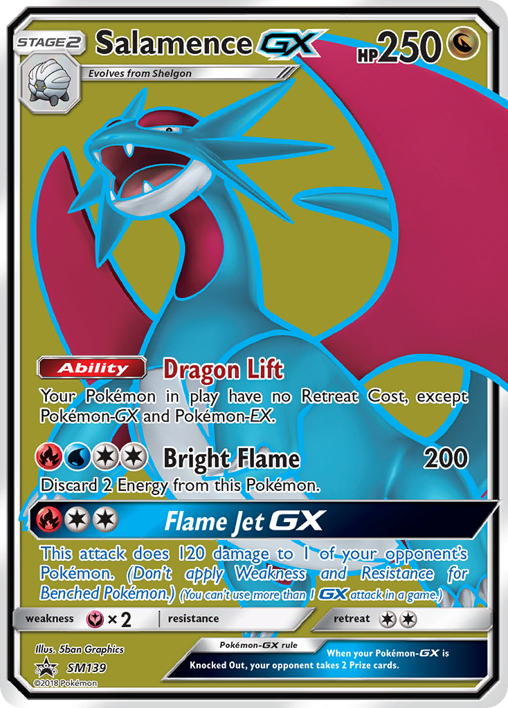 Sun & Moon Promo Salamence GX #139